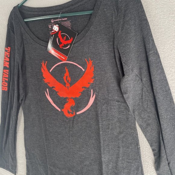 Pokemon Center Team Valor Shirt Womens XL Long Sleeve Discontinued RARE Collect - Picture 6 of 14